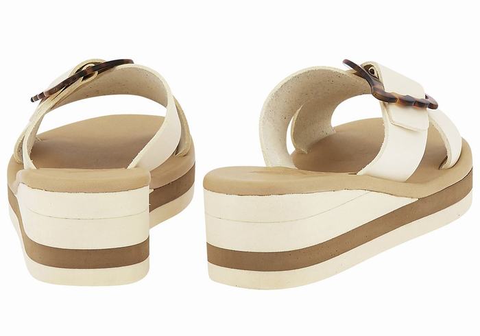 Sandale Compensée Ancient Greek Sandals Thais Rainbow Blanche Femme | GRD-6858640